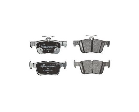 Brake Pad Set, disc brake LP3590 Delphi
