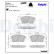 Brake pad set, disc brake LP3591 Delphi