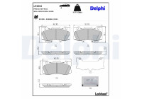 Brake Pad Set, disc brake LP3592 Delphi