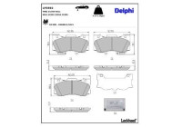 Brake Pad Set, disc brake LP3592 Delphi