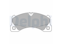 Brake Pad Set, disc brake LP3593 Delphi