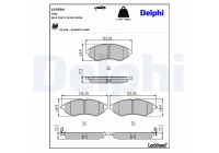 Brake Pad Set, disc brake LP3594 Delphi