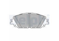 Brake Pad Set, disc brake LP3596 Delphi