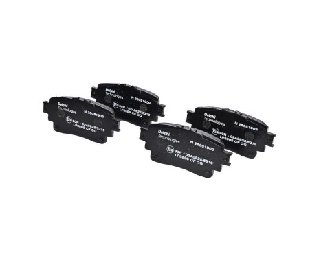 Brake Pad Set, disc brake LP3599 Delphi, Image 2