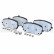 Brake Pad Set, disc brake LP3603 Delphi
