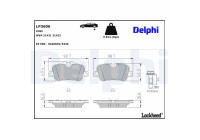 Brake Pad Set, disc brake LP3606 Delphi