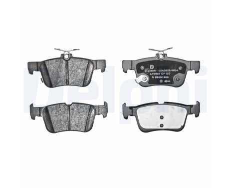 Brake Pad Set, disc brake LP3607 Delphi, Image 2