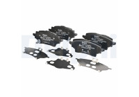 Brake Pad Set, disc brake LP3608 Delphi