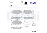 Brake Pad Set, disc brake LP3609 Delphi