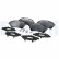 Brake Pad Set, disc brake LP3609 Delphi