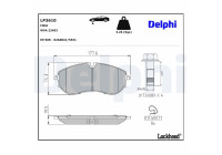 Brake Pad Set, disc brake LP3610 Delphi