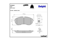 Brake Pad Set, disc brake LP3610 Delphi