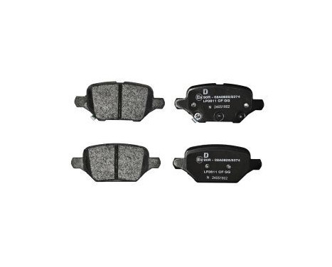 Brake Pad Set, disc brake LP3611 Delphi, Image 2