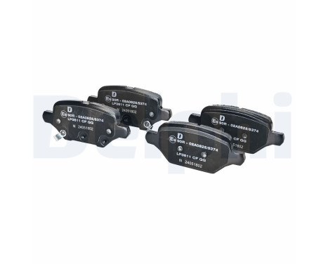 Brake Pad Set, disc brake LP3611 Delphi