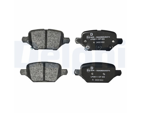 Brake Pad Set, disc brake LP3611 Delphi, Image 2