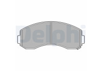 Brake Pad Set, disc brake LP3616 Delphi