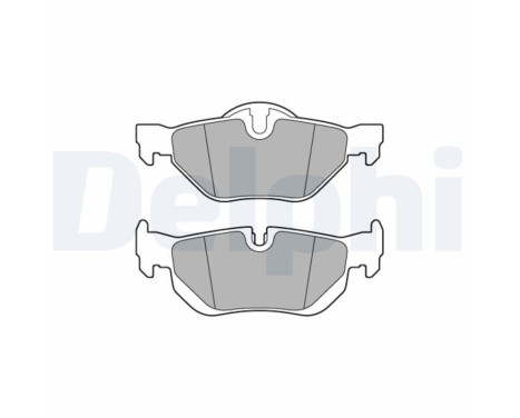 Brake Pad Set, disc brake LP3618 Delphi