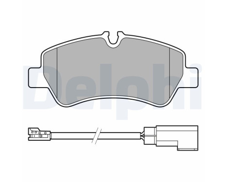 Brake Pad Set, disc brake LP3619 Delphi