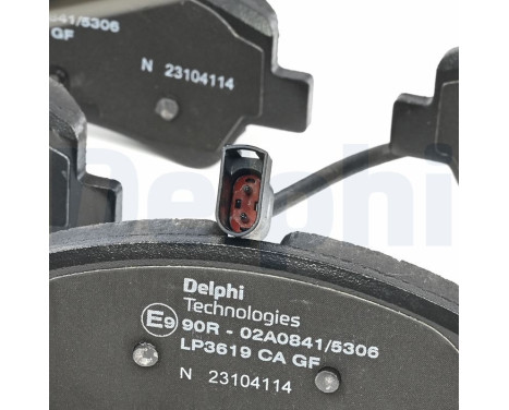 Brake Pad Set, disc brake LP3619 Delphi, Image 4