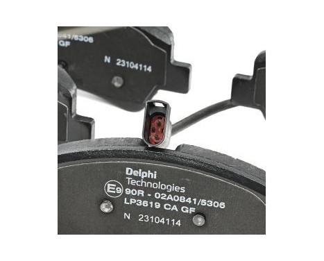 Brake Pad Set, disc brake LP3619 Delphi, Image 3