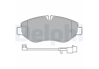 Brake Pad Set, disc brake LP3621 Delphi