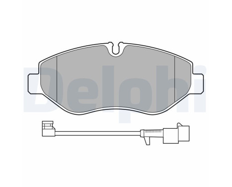 Brake Pad Set, disc brake LP3621 Delphi