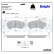 Brake Pad Set, disc brake LP3623 Delphi