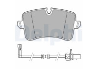 Brake Pad Set, disc brake LP3625 Delphi