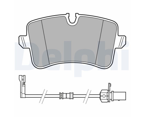 Brake Pad Set, disc brake LP3625 Delphi