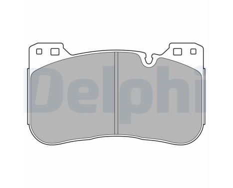 Brake Pad Set, disc brake LP3626 Delphi