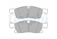 Brake Pad Set, disc brake LP3628 Delphi