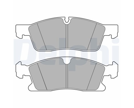 Brake Pad Set, disc brake LP3628 Delphi