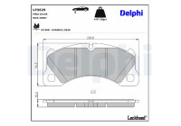 Brake Pad Set, disc brake LP3629 Delphi