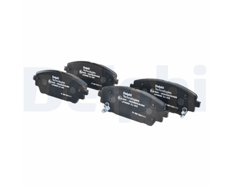 Brake pad set, disc brake LP3632 Delphi