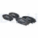 Brake pad set, disc brake LP3632 Delphi