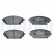 Brake pad set, disc brake LP3632 Delphi, Thumbnail 2