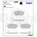 Brake pad set, disc brake LP3632 Delphi, Thumbnail 3