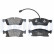 Brake Pad Set, disc brake LP3634 Delphi, Thumbnail 2