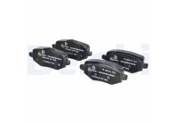 Brake pad set, disc brake LP3640 Delphi
