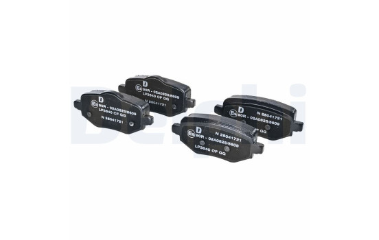 Brake pad set, disc brake LP3640 Delphi