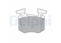 Brake Pad Set, disc brake LP3642 Delphi
