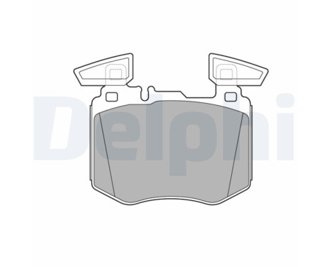 Brake Pad Set, disc brake LP3642 Delphi