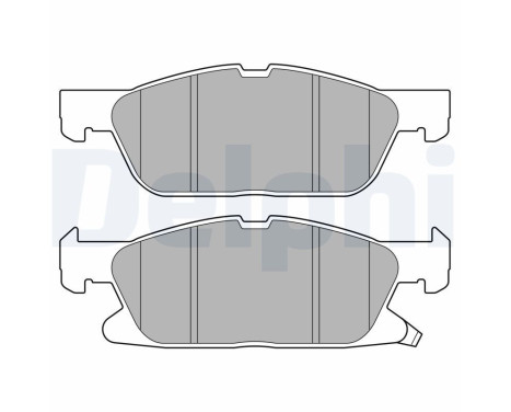 Brake Pad Set, disc brake LP3643 Delphi