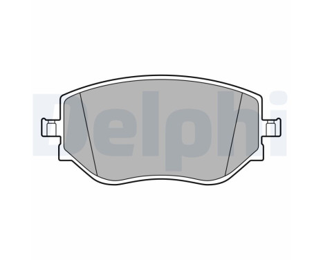 Brake pad set, disc brake LP3644 Delphi