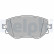 Brake pad set, disc brake LP3644 Delphi