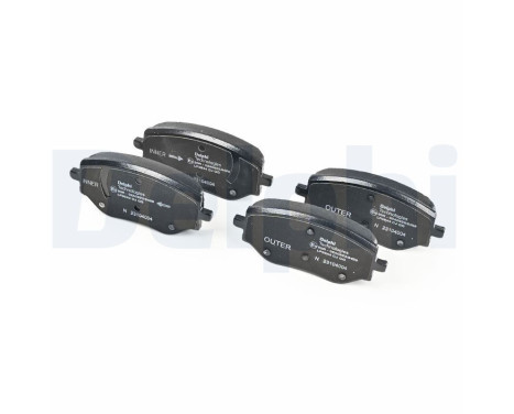 Brake pad set, disc brake LP3644 Delphi, Image 3