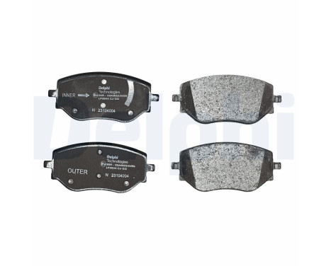 Brake pad set, disc brake LP3644 Delphi