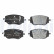 Brake pad set, disc brake LP3644 Delphi