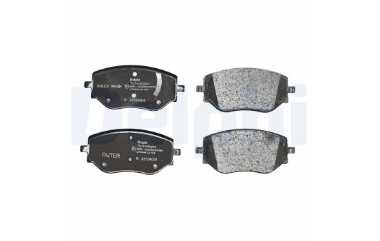 Brake pad set, disc brake LP3644 Delphi
