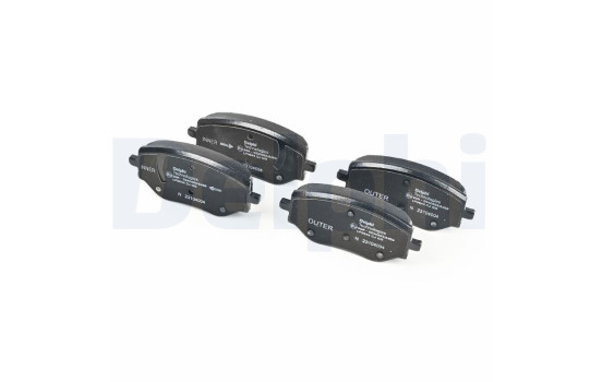 Brake pad set, disc brake LP3644 Delphi, Image 2